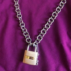Michael Kors pad lock necklace